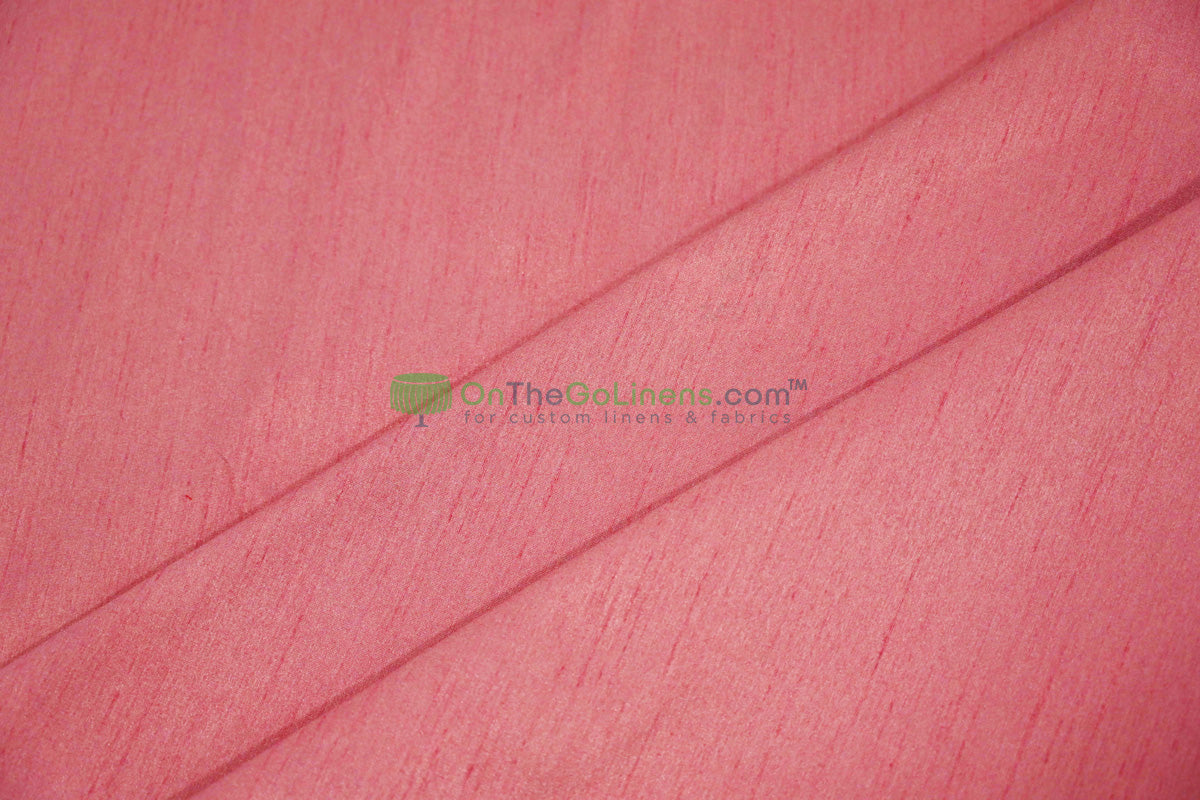 Faux Dupioni Silk Fabric | Imitation Dupioni Silk Fabric by the Yard | 54" Wide | 100% Polyester |