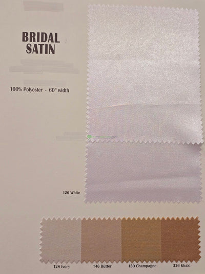 Bridal Satin Fabric by the Yard & Wholesale Bolt | 60" Wide | 100% Polyester |