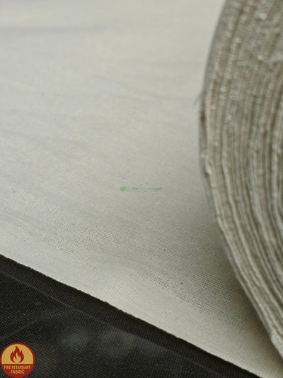 125 INCH Fire Retardant Natural Muslin