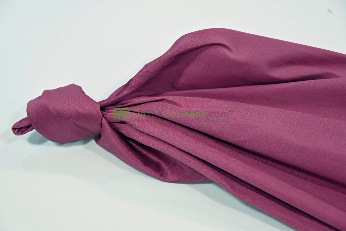 Faux Dupioni Silk Fabric | Imitation Dupioni Silk Fabric by the Yard | 54" Wide | 100% Polyester |
