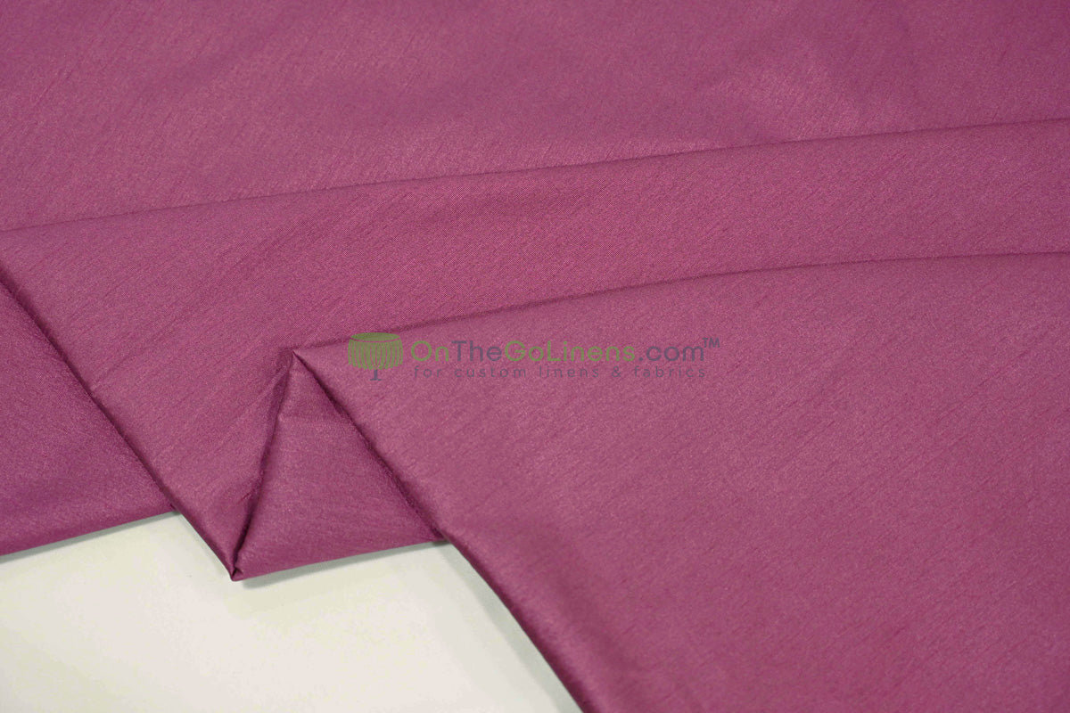 Faux Dupioni Silk Fabric | Imitation Dupioni Silk Fabric by the Yard | 54" Wide | 100% Polyester |