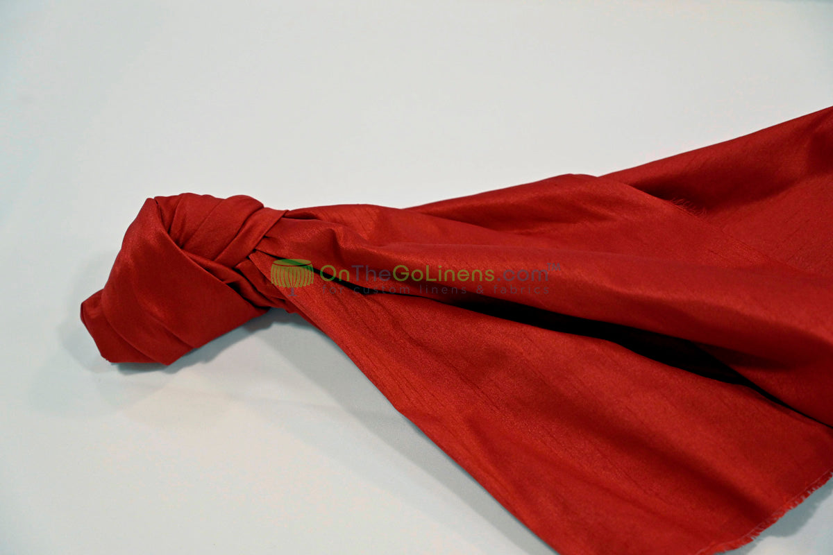 Faux Dupioni Silk Fabric | Imitation Dupioni Silk Fabric by the Yard | 54" Wide | 100% Polyester |