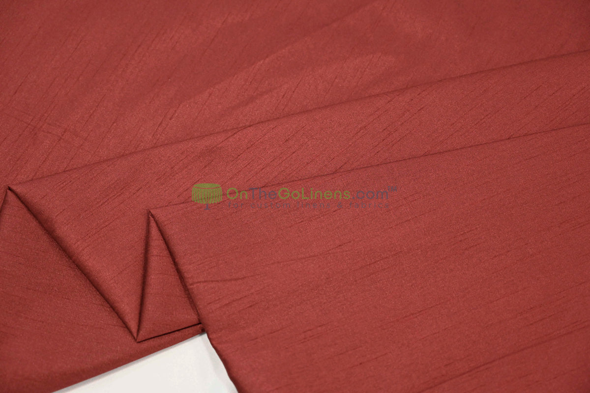 Faux Dupioni Silk Fabric | Imitation Dupioni Silk Fabric by the Yard | 54" Wide | 100% Polyester |