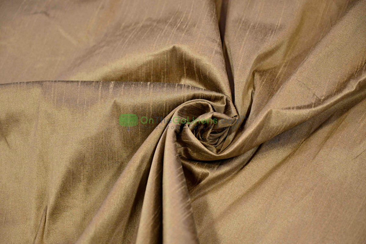 Faux Dupioni Silk Fabric | Imitation Dupioni Silk Fabric by the Yard | 54" Wide | 100% Polyester |