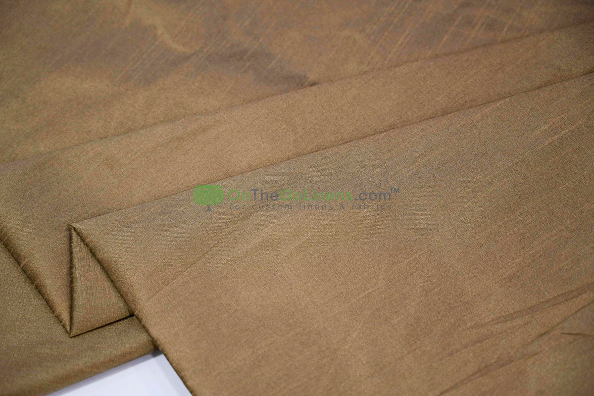 Faux Dupioni Silk Fabric | Imitation Dupioni Silk Fabric by the Yard | 54" Wide | 100% Polyester |