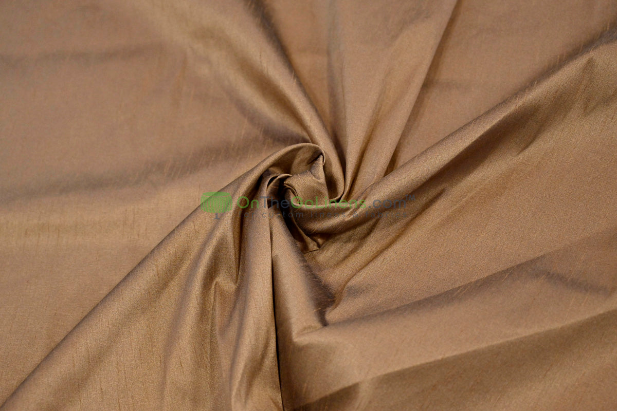 Faux Dupioni Silk Fabric | Imitation Dupioni Silk Fabric by the Yard | 54" Wide | 100% Polyester |
