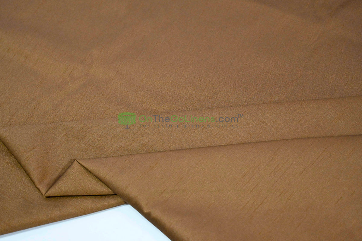 Faux Dupioni Silk Fabric | Imitation Dupioni Silk Fabric by the Yard | 54" Wide | 100% Polyester |