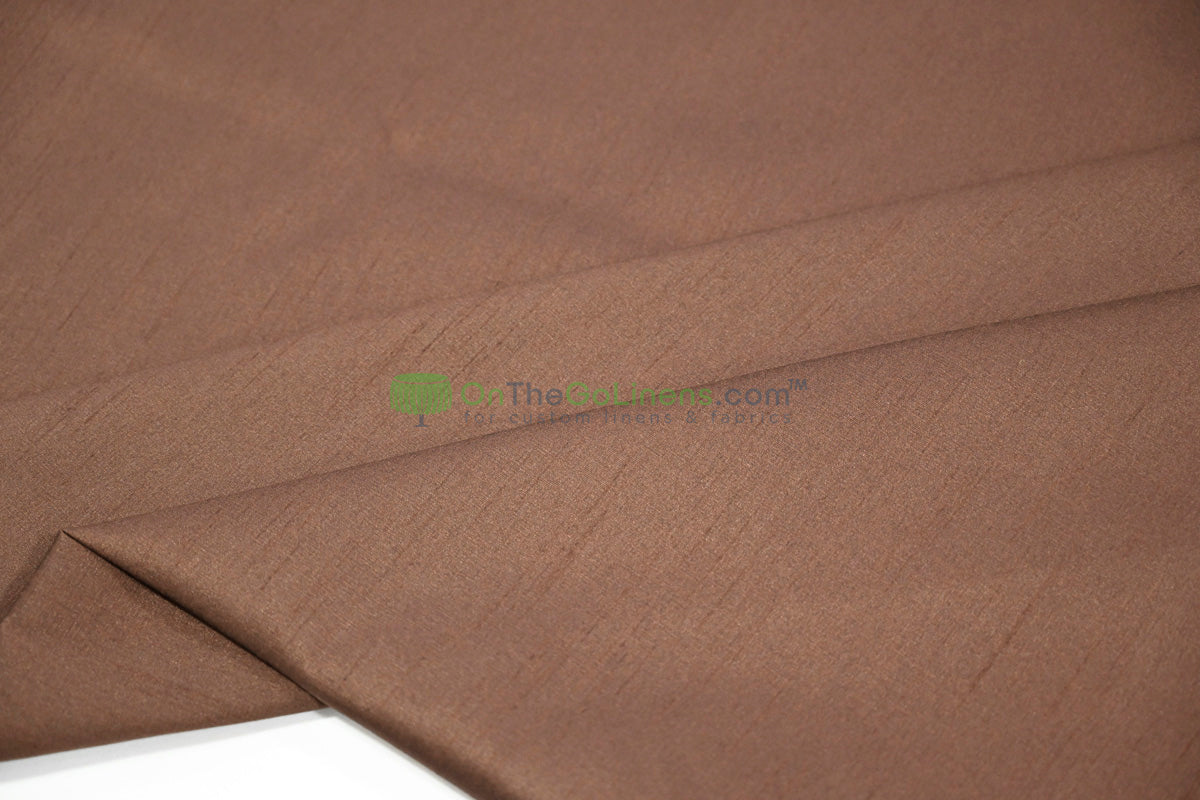 Faux Dupioni Silk Fabric | Imitation Dupioni Silk Fabric by the Yard | 54" Wide | 100% Polyester |