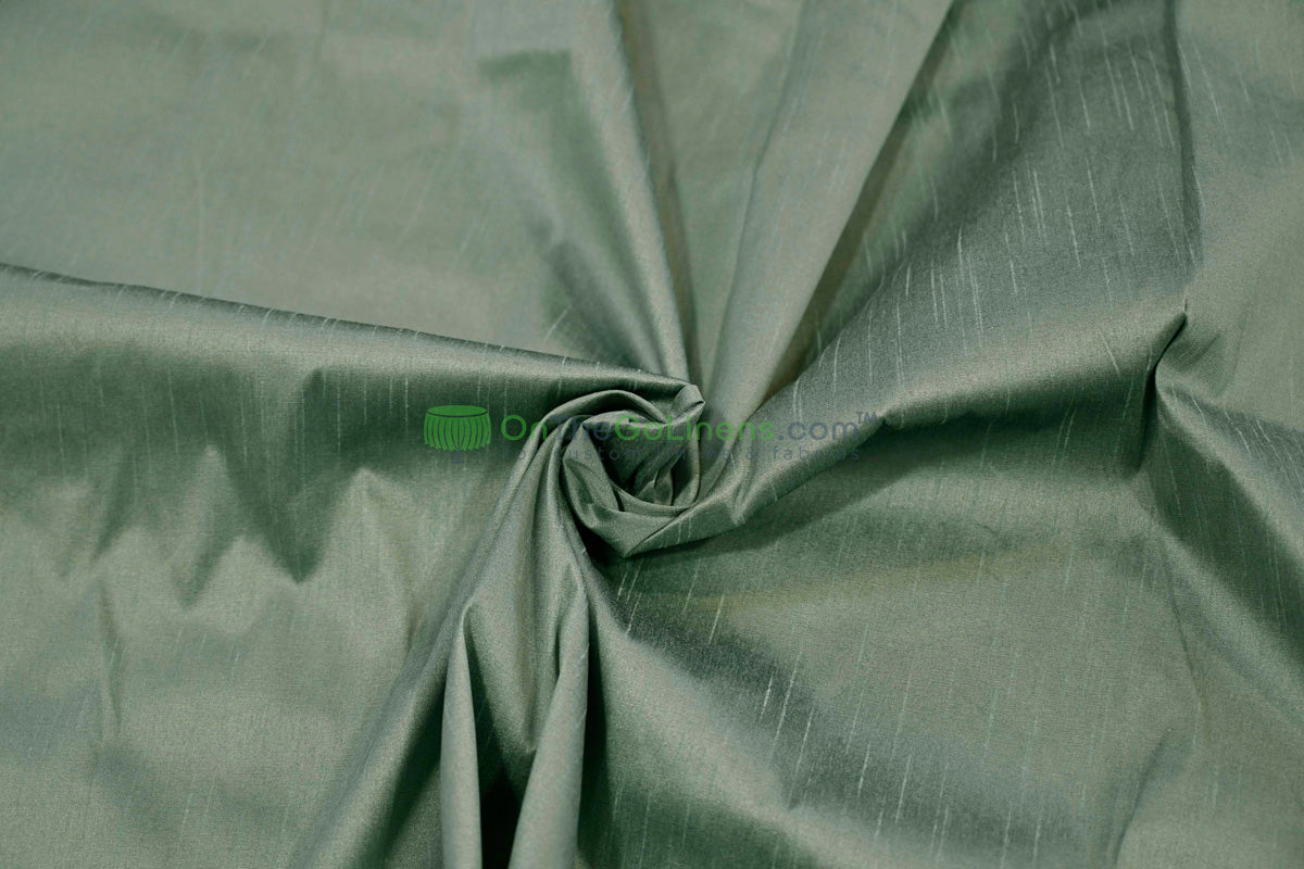 Faux Dupioni Silk Fabric | Imitation Dupioni Silk Fabric by the Yard | 54" Wide | 100% Polyester |