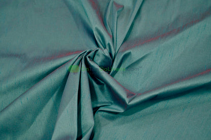 Faux Dupioni Silk Fabric | Imitation Dupioni Silk Fabric by the Yard | 54" Wide | 100% Polyester |