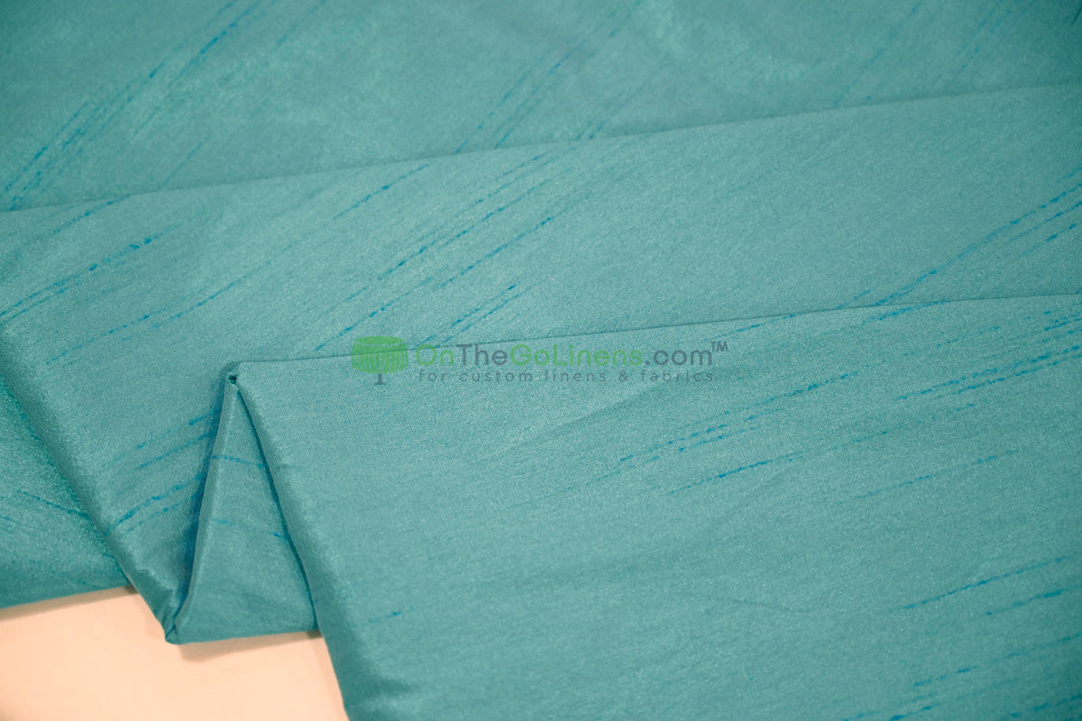 Faux Dupioni Silk Fabric | Imitation Dupioni Silk Fabric by the Yard | 54" Wide | 100% Polyester |