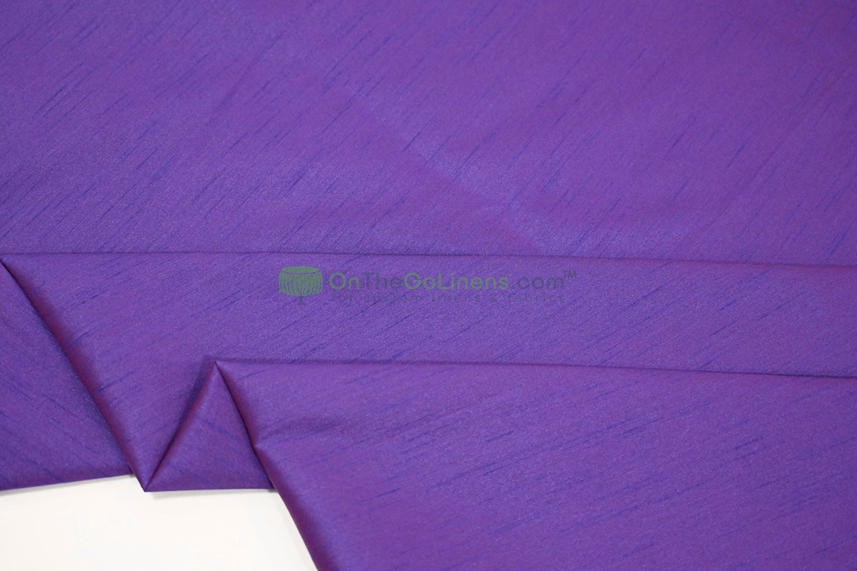 Faux Dupioni Silk Fabric | Imitation Dupioni Silk Fabric by the Yard | 54" Wide | 100% Polyester |
