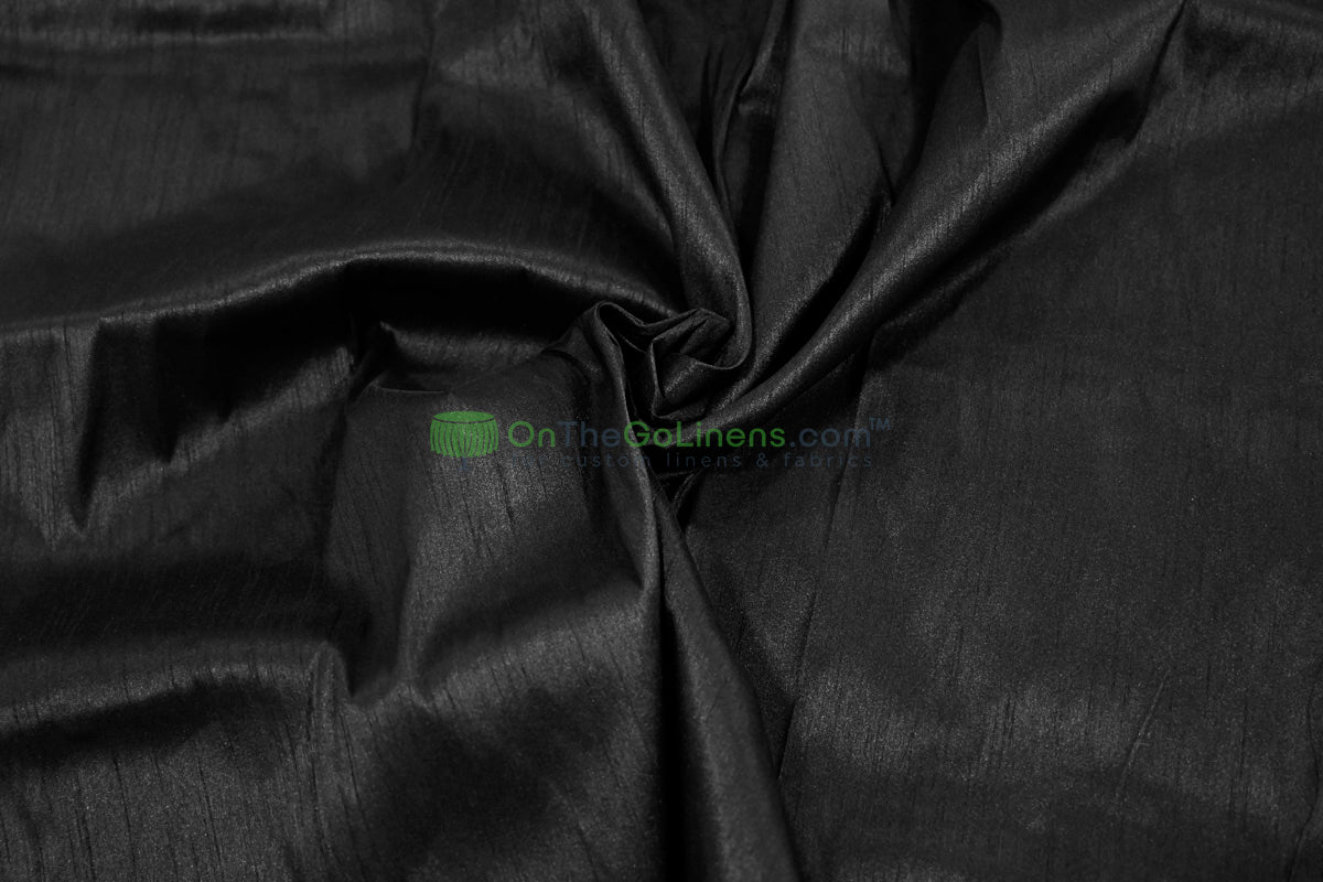 Faux Dupioni Silk Fabric | Imitation Dupioni Silk Fabric by the Yard | 54" Wide | 100% Polyester |