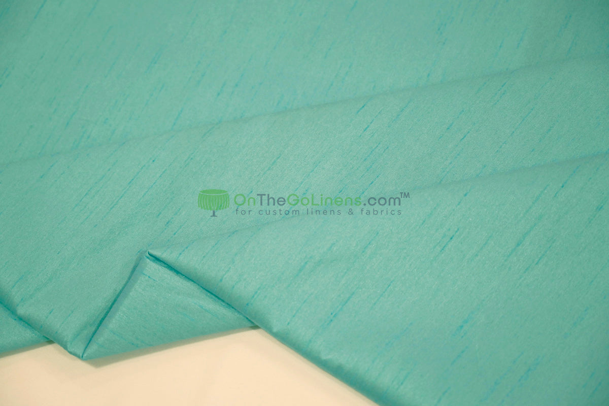 Faux Dupioni Silk Fabric | Imitation Dupioni Silk Fabric by the Yard | 54" Wide | 100% Polyester |