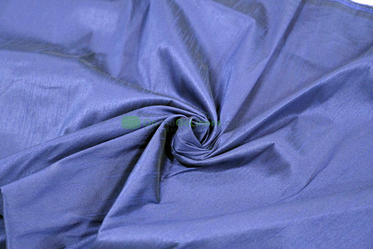 Faux Dupioni Silk Fabric | Imitation Dupioni Silk Fabric by the Yard | 54" Wide | 100% Polyester |