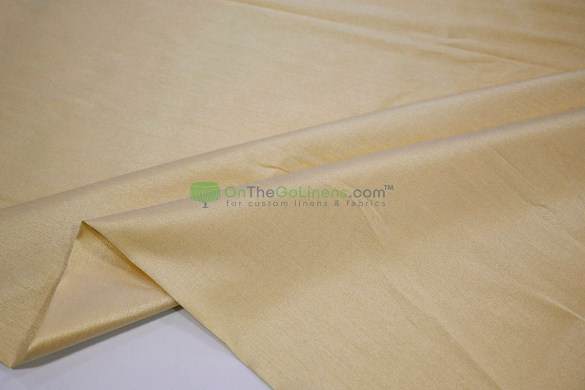Faux Dupioni Silk Fabric | Imitation Dupioni Silk Fabric by the Yard | 54" Wide | 100% Polyester |