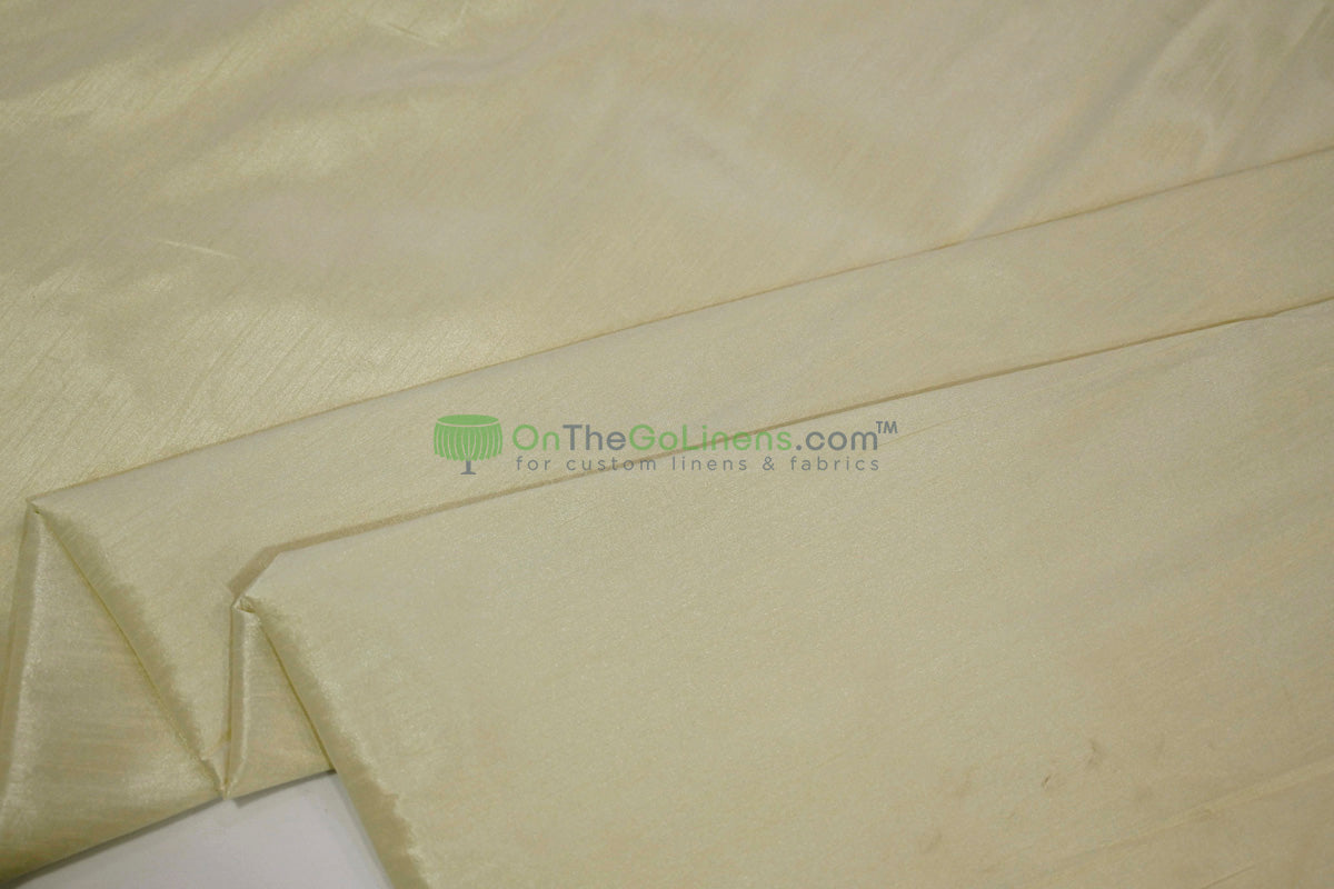 Faux Dupioni Silk Fabric | Imitation Dupioni Silk Fabric by the Yard | 54" Wide | 100% Polyester |