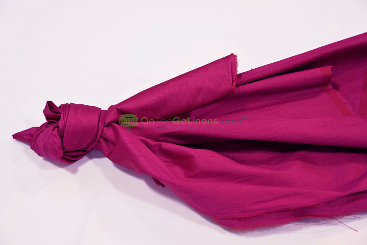 Faux Dupioni Silk Fabric | Imitation Dupioni Silk Fabric by the Yard | 54" Wide | 100% Polyester |