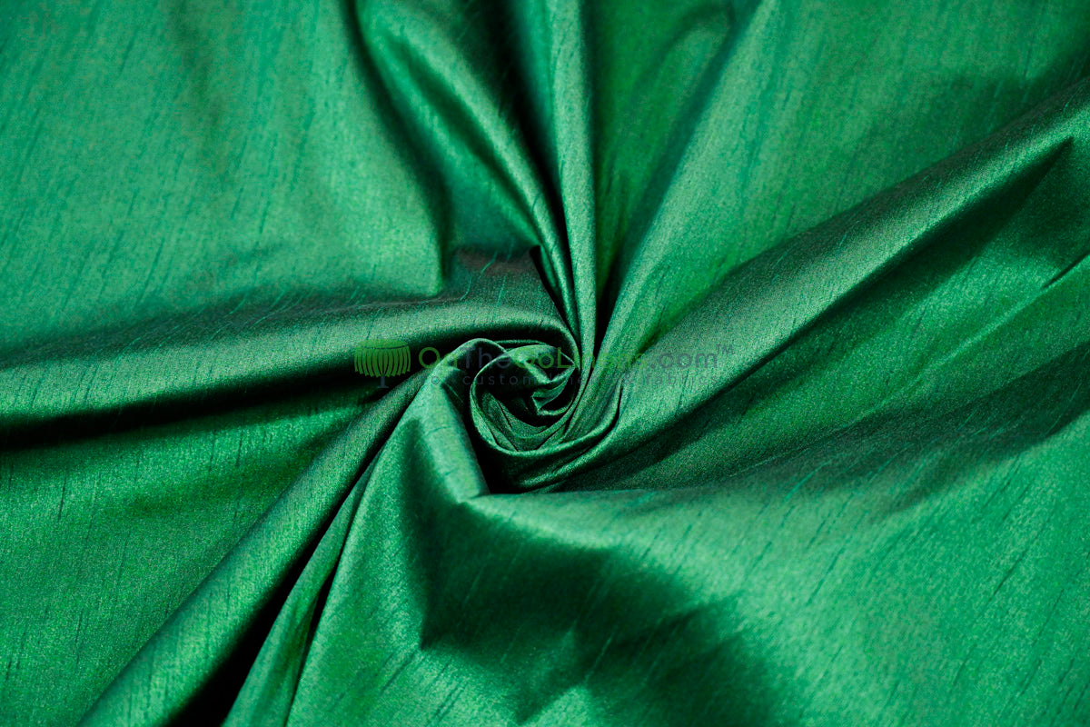 Faux Dupioni Silk Fabric | Imitation Dupioni Silk Fabric by the Yard | 54" Wide | 100% Polyester |