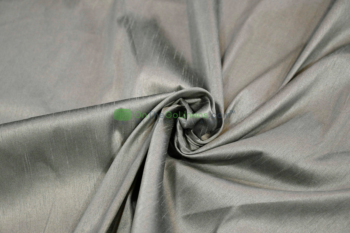 Faux Dupioni Silk Fabric | Imitation Dupioni Silk Fabric by the Yard | 54" Wide | 100% Polyester |