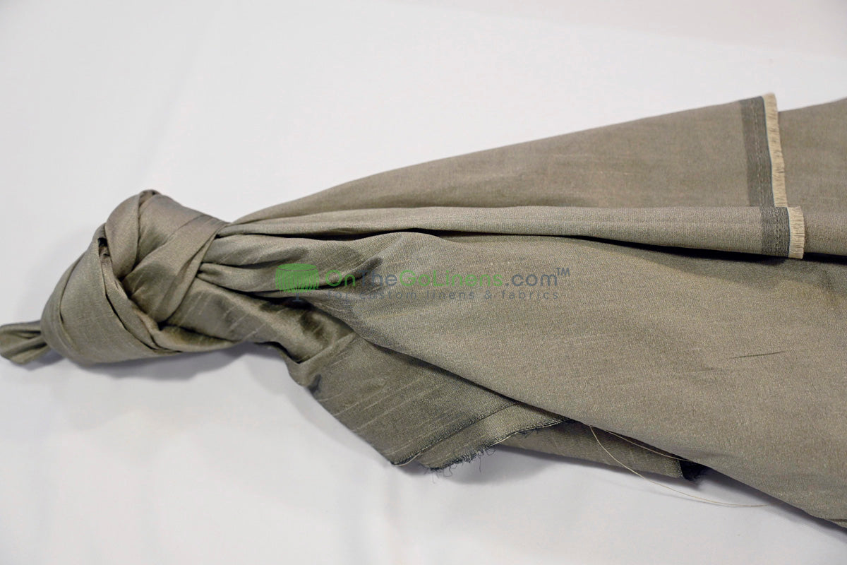 Faux Dupioni Silk Fabric | Imitation Dupioni Silk Fabric by the Yard | 54" Wide | 100% Polyester |