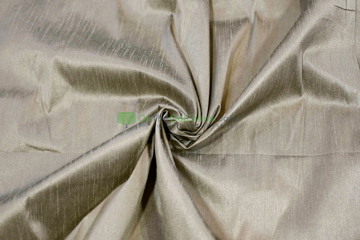 Faux Dupioni Silk Fabric | Imitation Dupioni Silk Fabric by the Yard | 54" Wide | 100% Polyester |