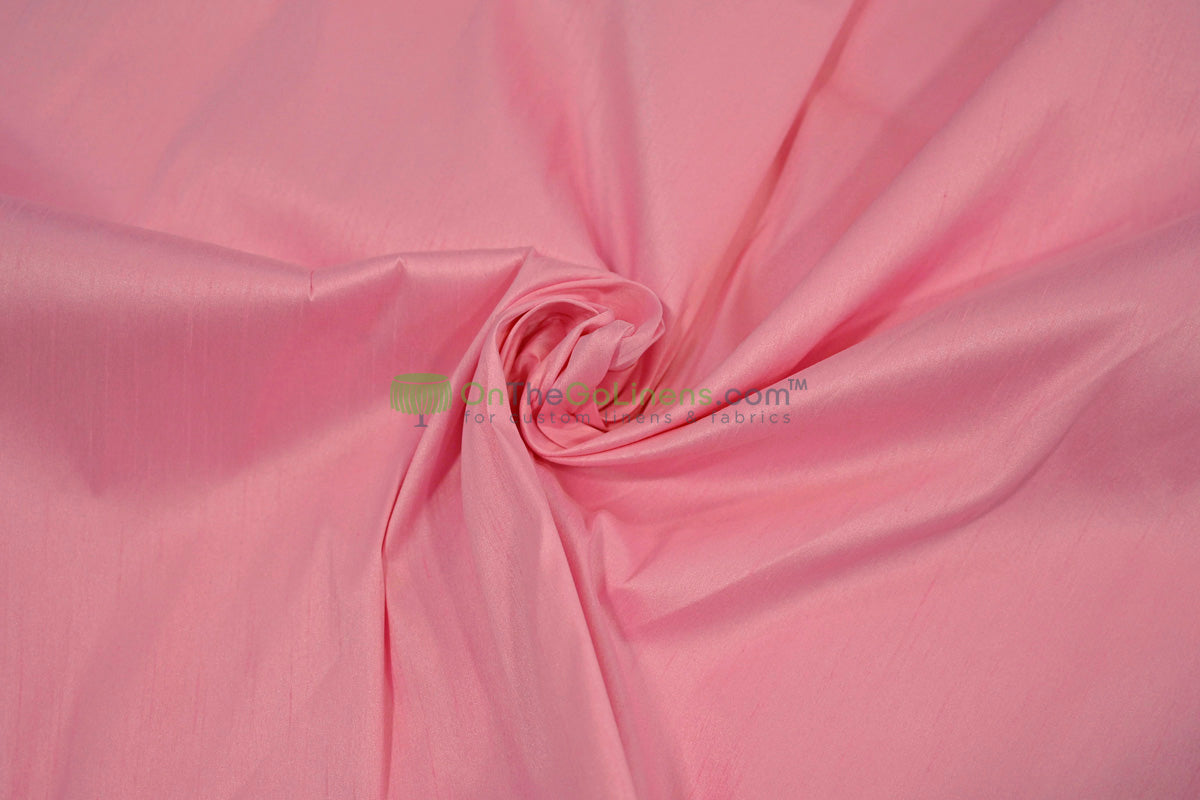 Faux Dupioni Silk Fabric | Imitation Dupioni Silk Fabric by the Yard | 54" Wide | 100% Polyester |
