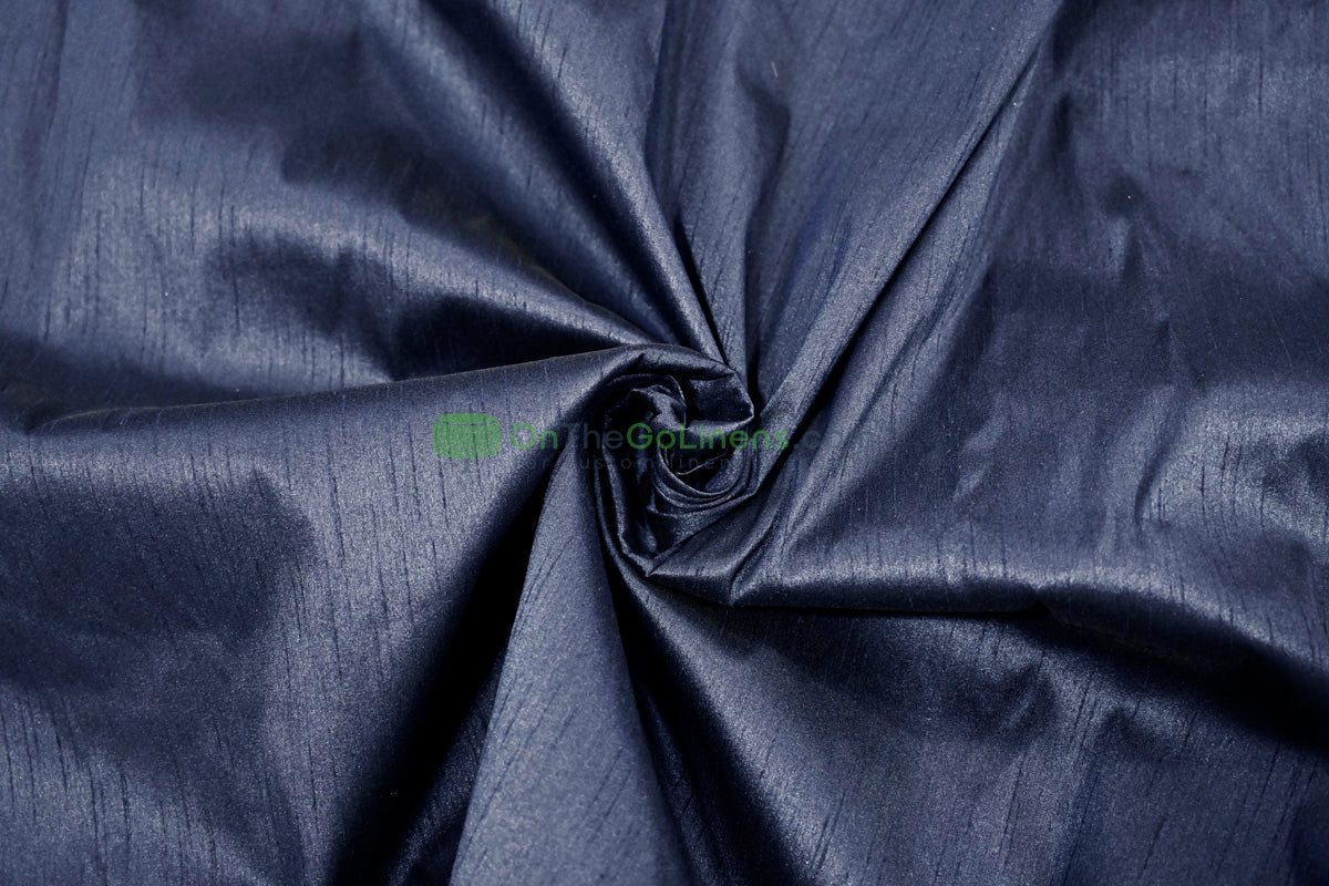 Faux Dupioni Silk Fabric | Imitation Dupioni Silk Fabric by the Yard | 54" Wide | 100% Polyester |
