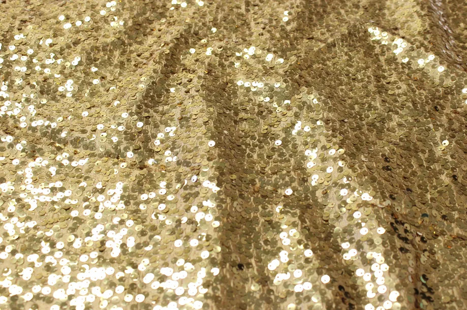 Gold Taffeta Sequins