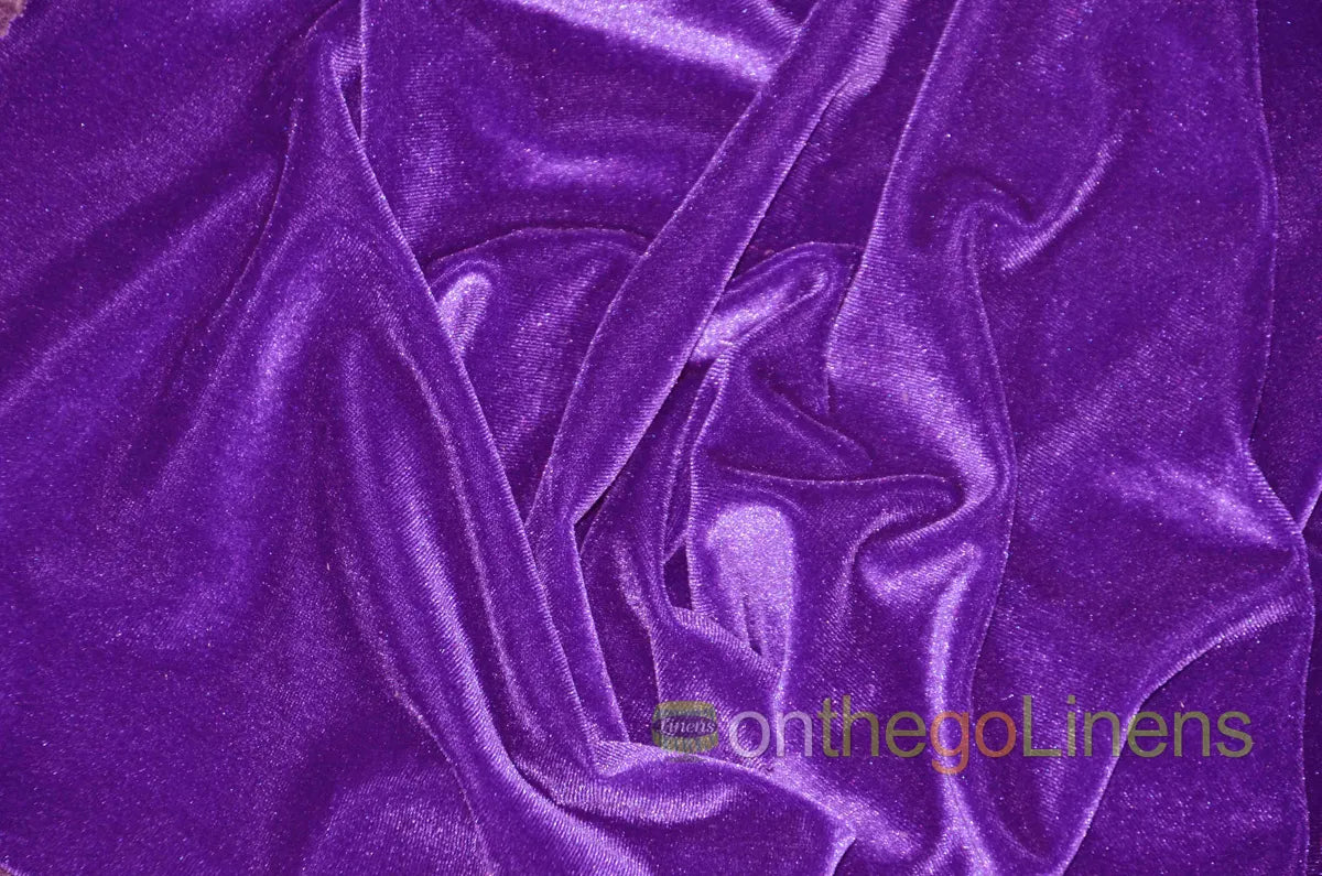 Jewel Purple Stretch Velvet