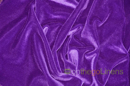 Jewel Purple Stretch Velvet