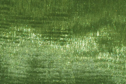 Dark Lime Mirror Organza