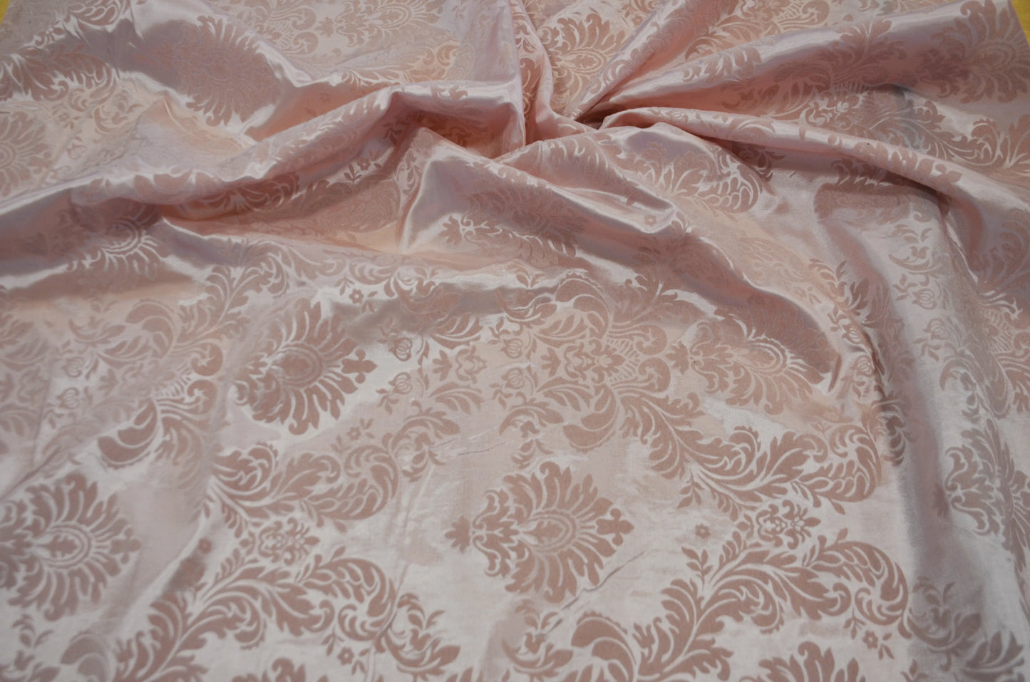 Damask Flocking Blush Pink