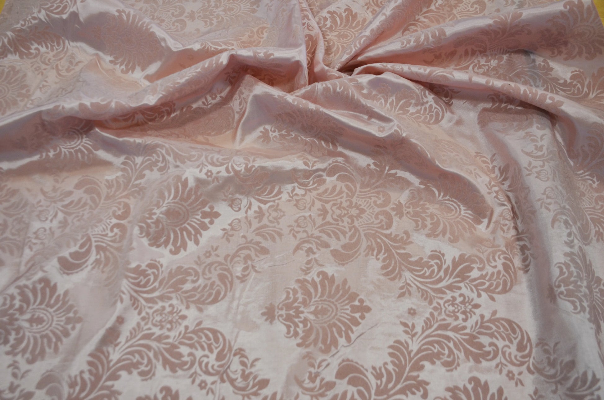 Damask Flocking Blush Pink
