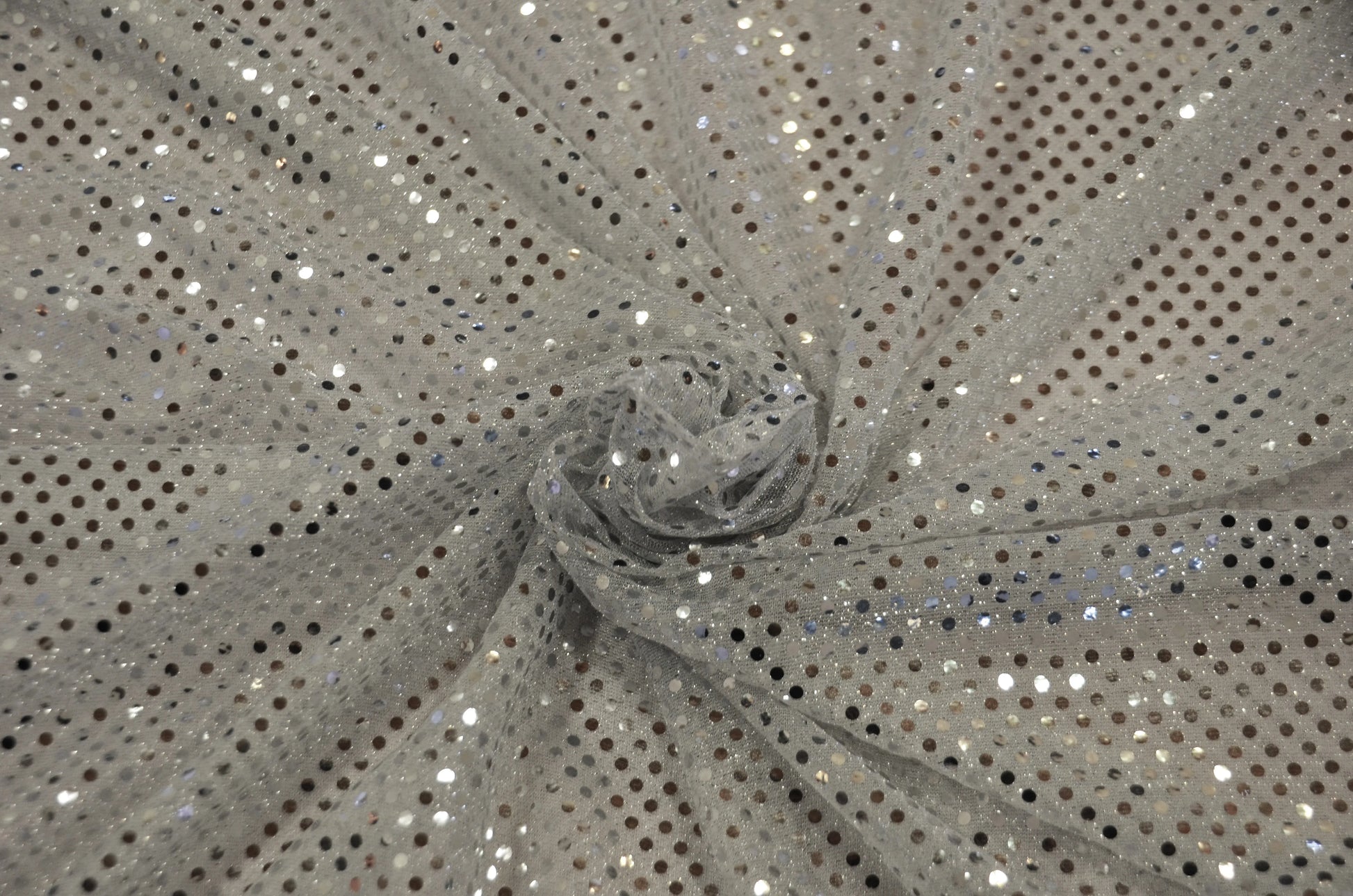 Silver Confetti Dot Sequins