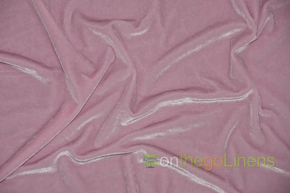 Pink Stretch Velvet