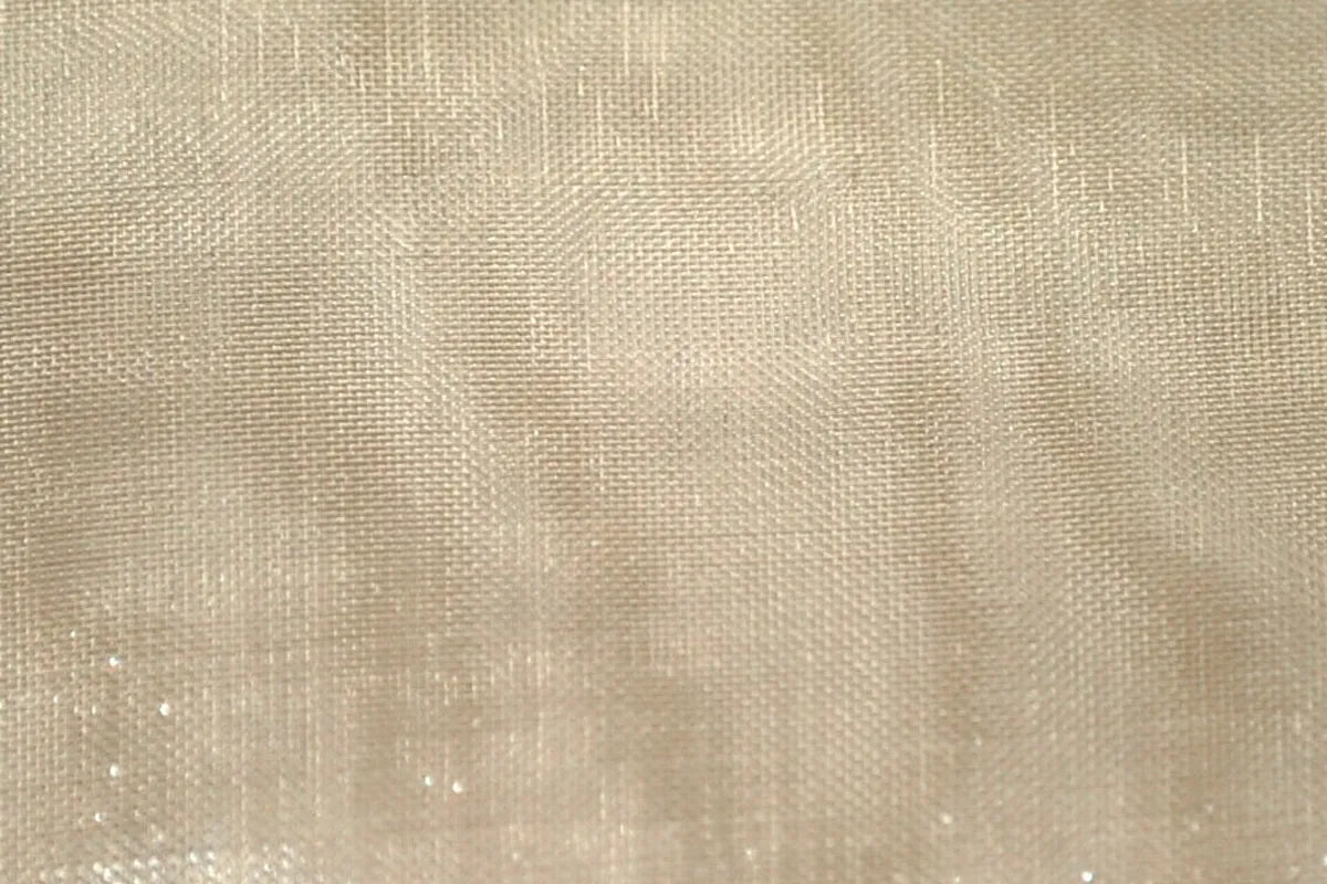 Champagne Mirror Organza