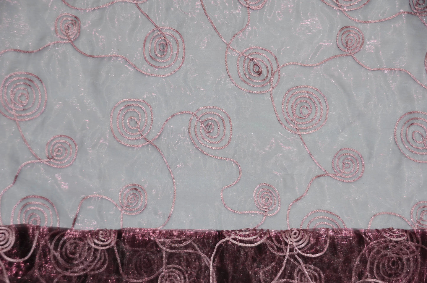 Donatello Organza Embroidery Fabric by the Yard | Multiple Colors | 54" Wide |