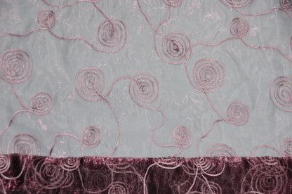 Donatello Organza Embroidery Fabric by the Yard | Multiple Colors | 54" Wide |