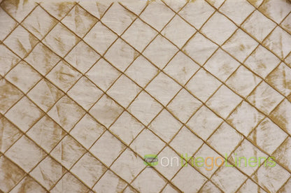 Pintuck 2x2 Table Linens | Diamond Taffeta Tablecloth |  Multiple Colors |
