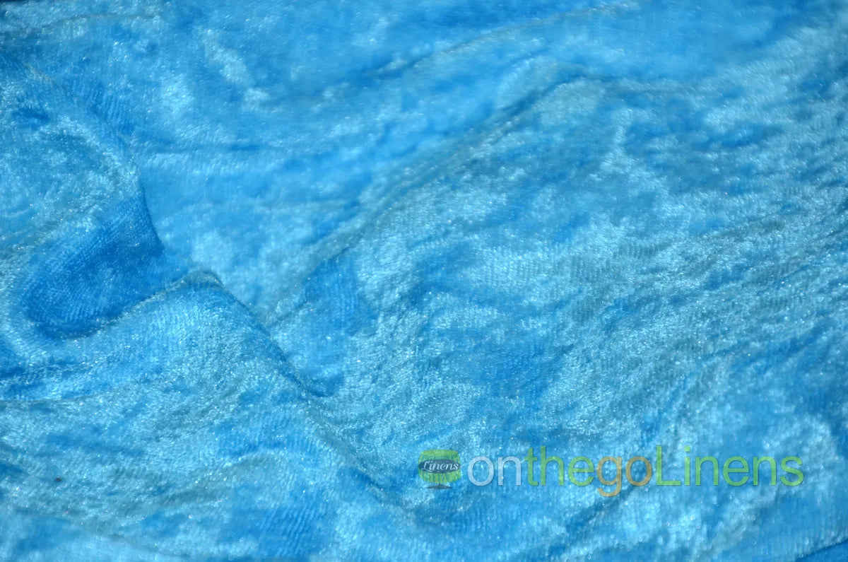 IFR Panne Velvet Table Linens | Crush Velour Tablecloth | Inherently Fire Retardant | Multiple Colors |