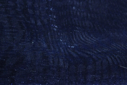 Navy Blue Mirror Organza