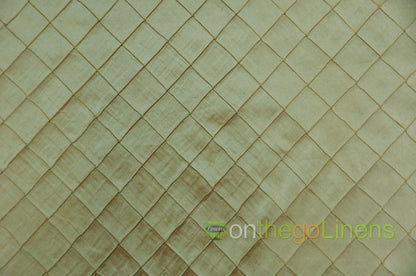 Pintuck 2x2 Fabric by the Yard | Diamond Taffeta Fabric | 52" wide | Multiple Colors |