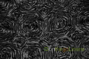 Rosette Satin Fabric by the Yard | 54" Wide | 3d Rose Satin Fabric |