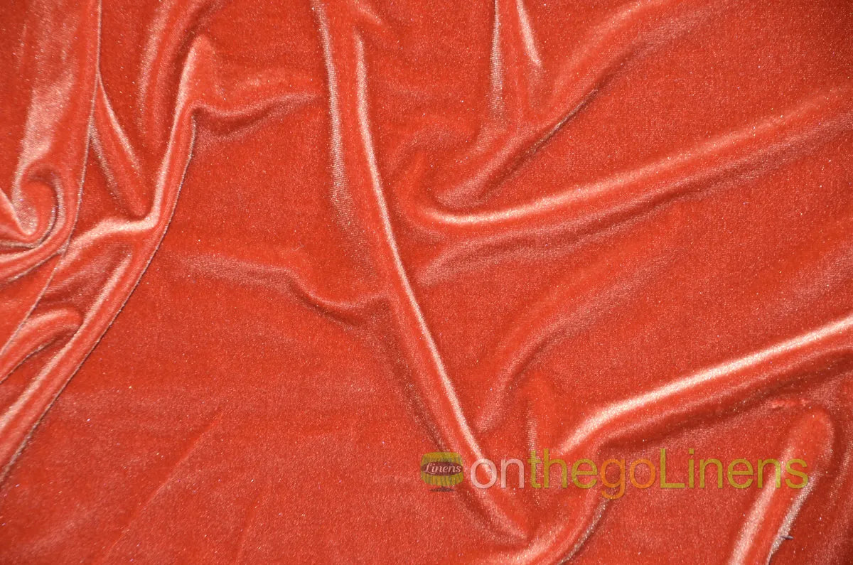 Stretch Velvet Tablecloths | Soft and Smooth Spandex Velvet Table Linens | Multiple Colors |