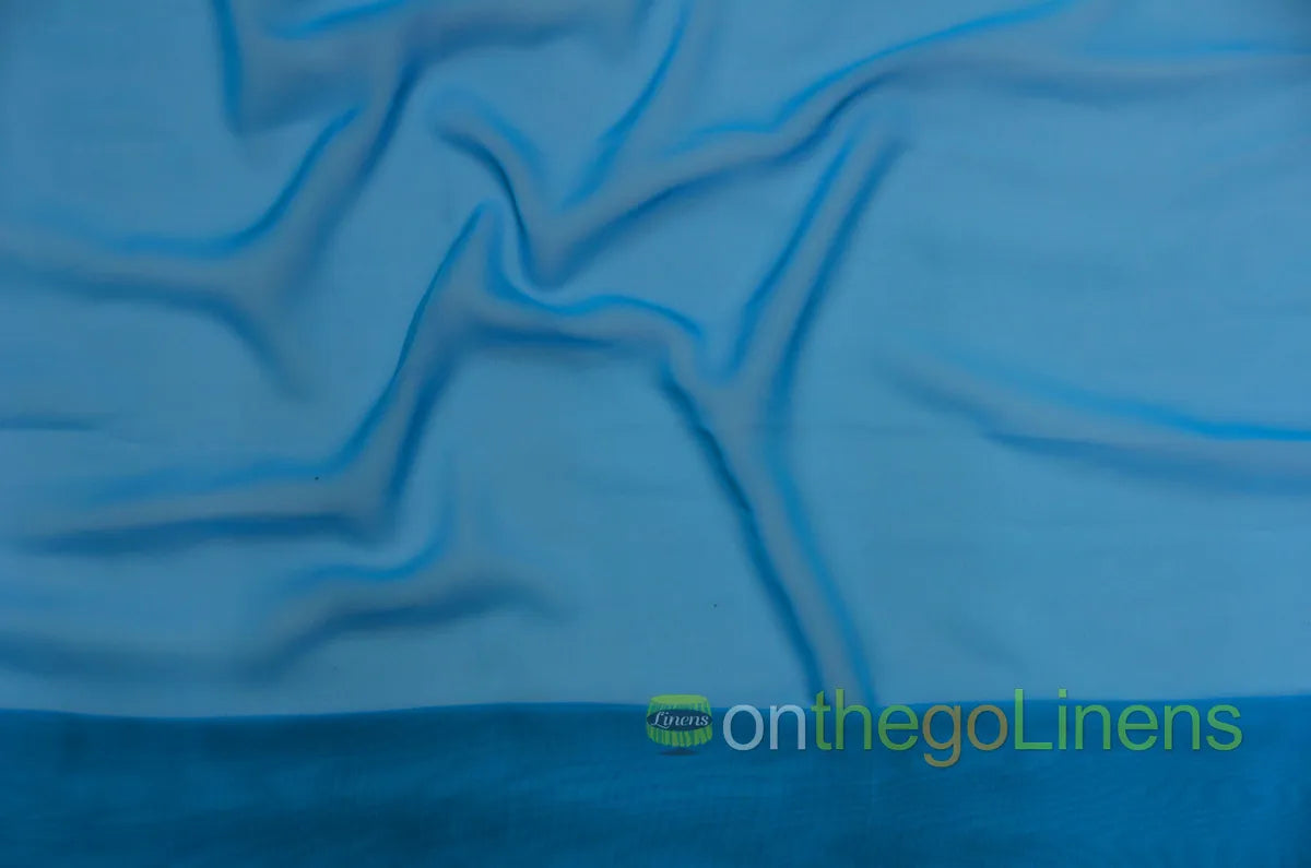 Turquoise Chiffon 60 Wide