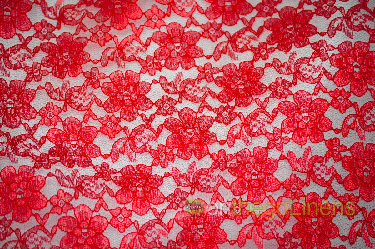 Raschel Lace Fabric by the Yard | 60" Wide | Multiple Colors | Wholesale Option Available |