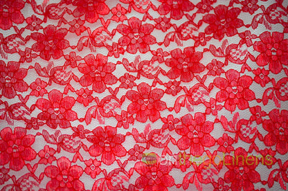 Raschel Lace Fabric by the Yard | 60" Wide | Multiple Colors | Wholesale Option Available |