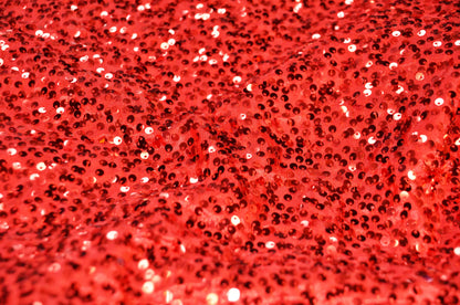 Red Taffeta Sequins