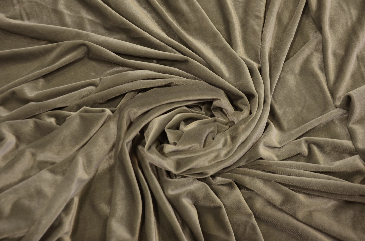 Taupe Stretch Velvet